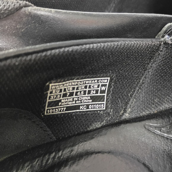 KEEN Kaci Black Full Grain Leather Slip On Clogs Shoes Womens 7 Nurse Work - Picture 9 of 9